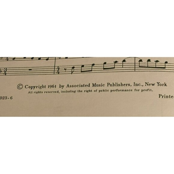 2 copies of Jean Berger "Six Madrigals 1. My True-Love Hath My Heart" SATB A Cap - Picture 3 of 5